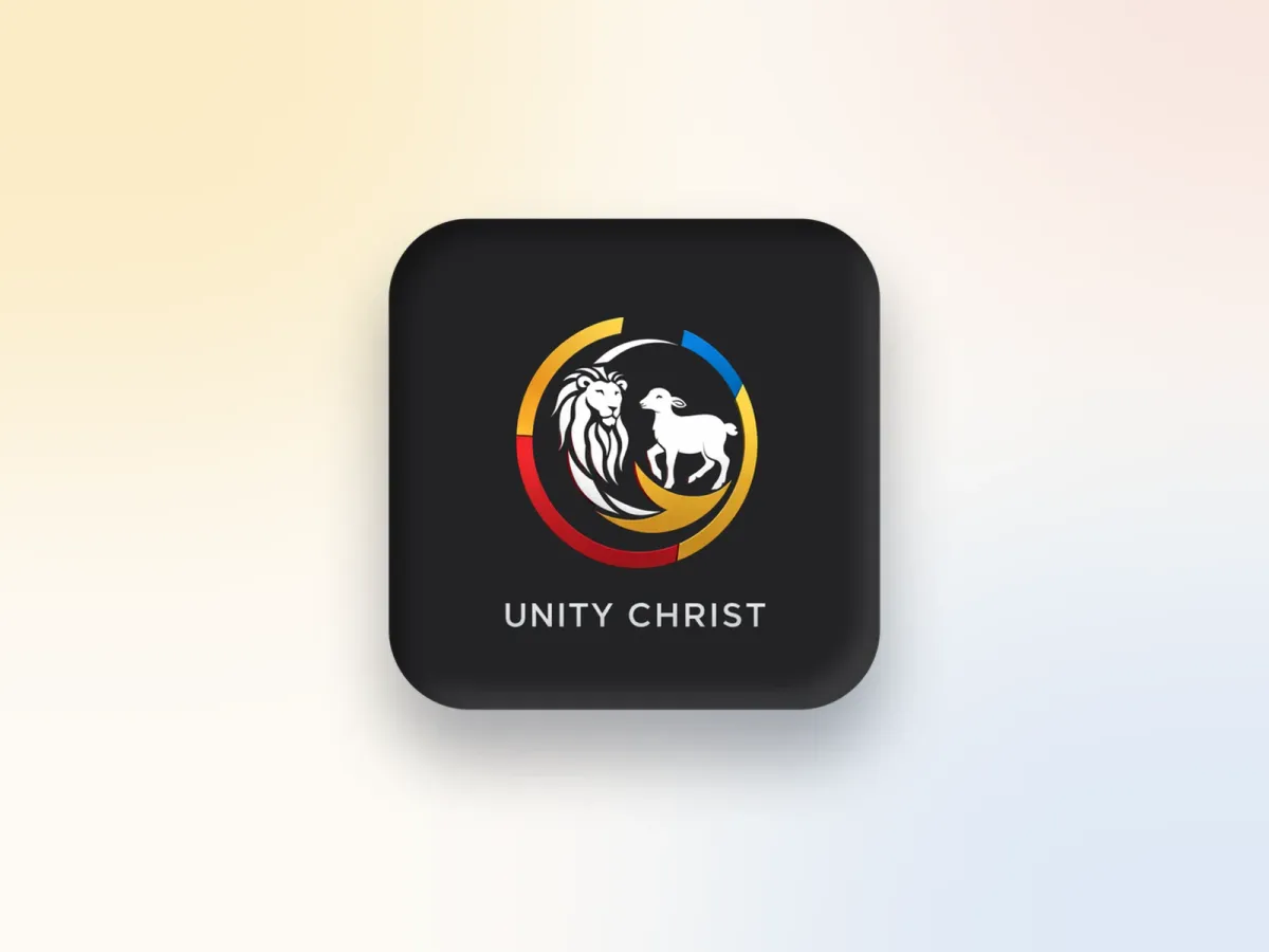 Logo Unity Christ — lev a beránek